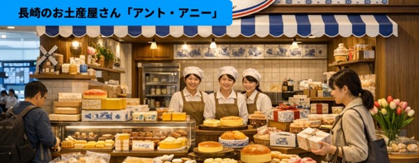≪待望の3号店オープン≫ 長崎のお土産店「タンテアニー」が、ハウステンボス本店、長崎駅店に続き、4月22日（水）に長崎空港に新店舗をオープンします！
